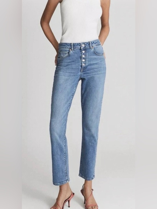 Reiss Denim - Reiss Bailey Straight Leg Ankle Cropped Length Jeans